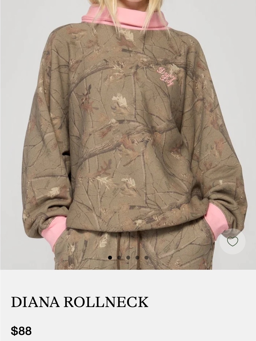 DAIRY BOY CAMO/PINK M/L